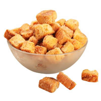 Cuisson de croûtons maison