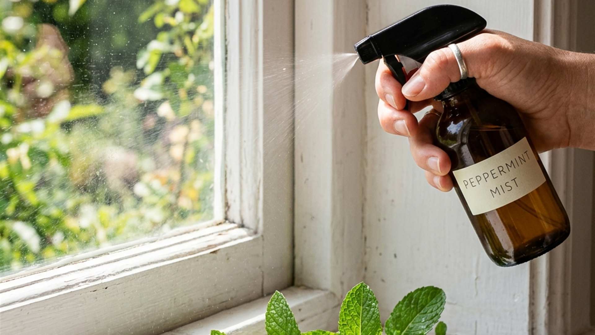 Éloigner les araignées de la maison avec la menthe poivrée