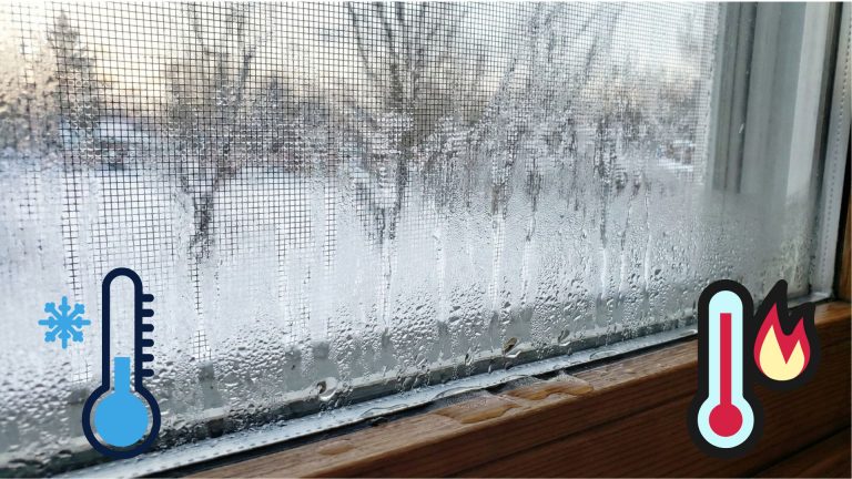 Truc et astuce pour éviter la condensation et l'eau dans le bas des fenêtres l'hiver