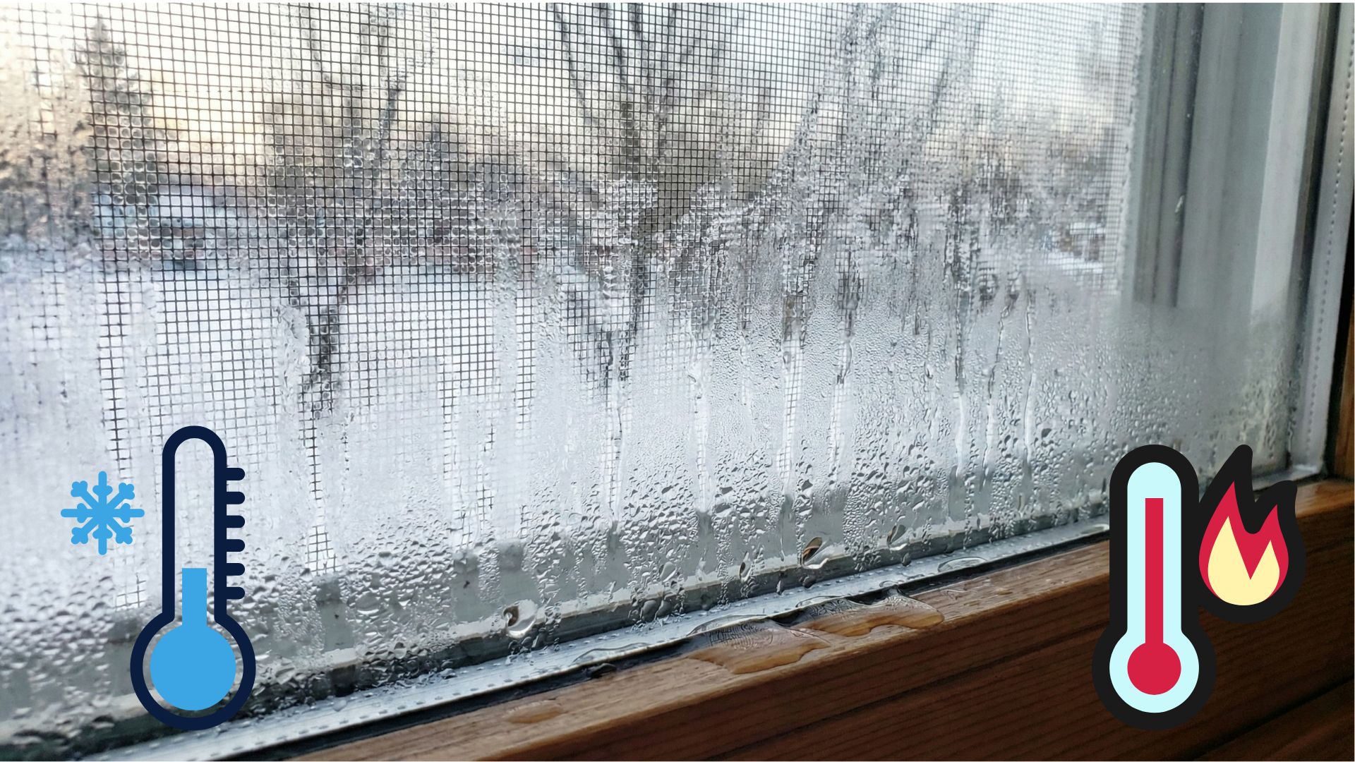 Truc et astuce pour éviter la condensation et l'eau dans le bas des fenêtres l'hiver